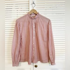 Masscob Cottagecore Striped Lightweight Blouse